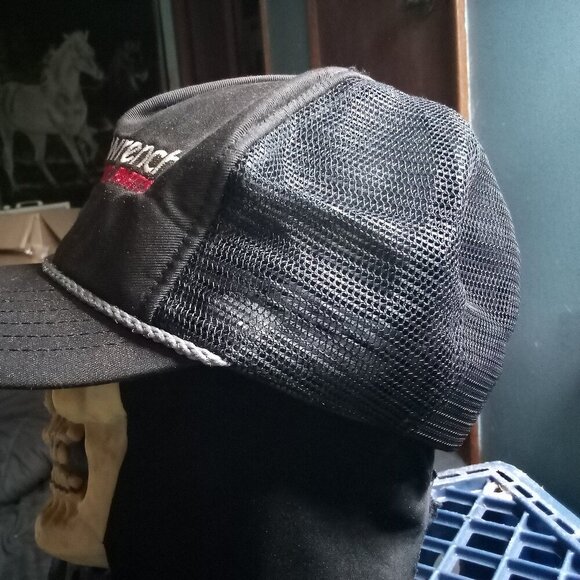 Vintage GM Goodwrench Performance Parts Rope Snap Trucker Hat Cap - Picture 4 of 8